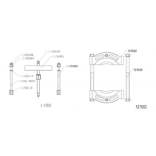 EXTRACTOR FORZA PUENTE Y GUILLOTINA SERIE 1100-1200